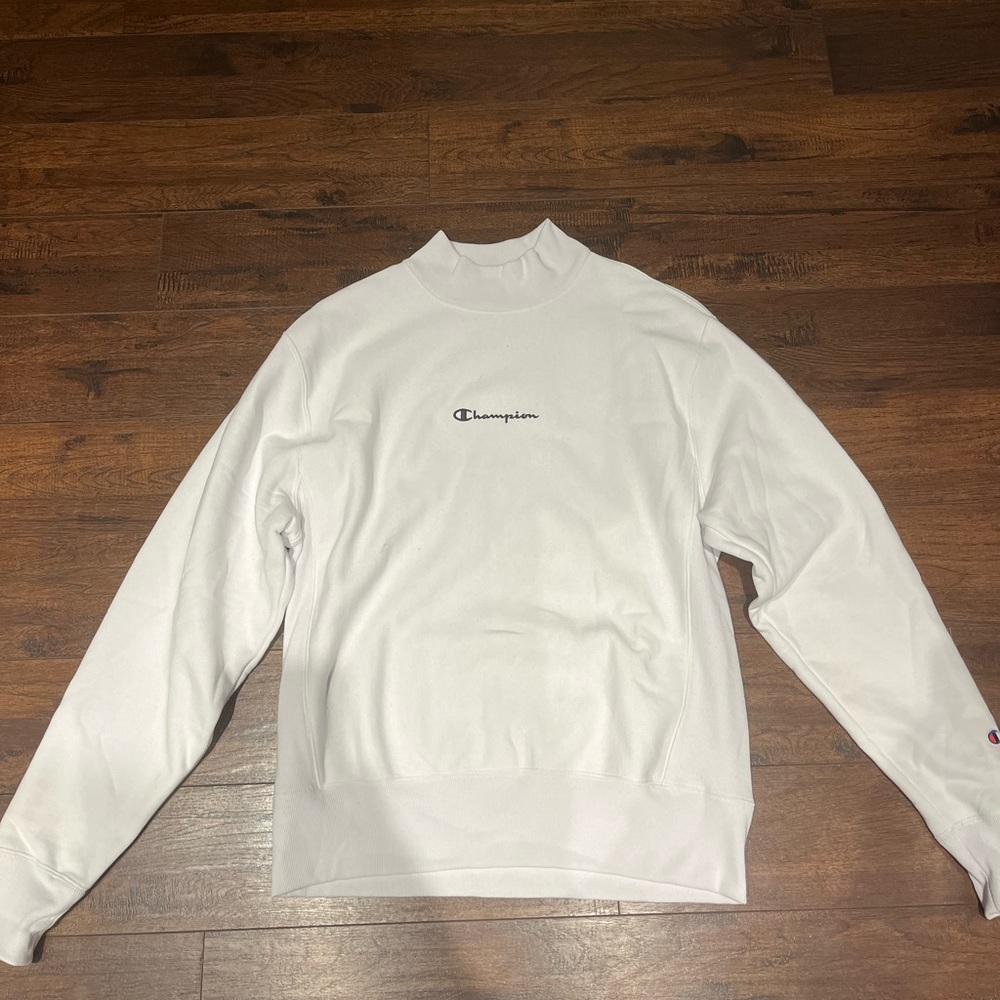White Champion Crewneck